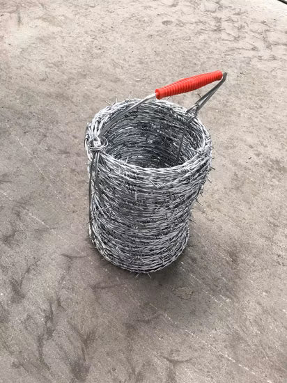 Venta caliente galvanizado o alambre de púas recubierto de PVC para valla