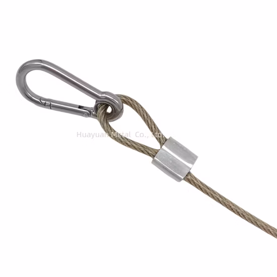 Cable de materiales de construcción de alta tensión Cable de cuerda de acero